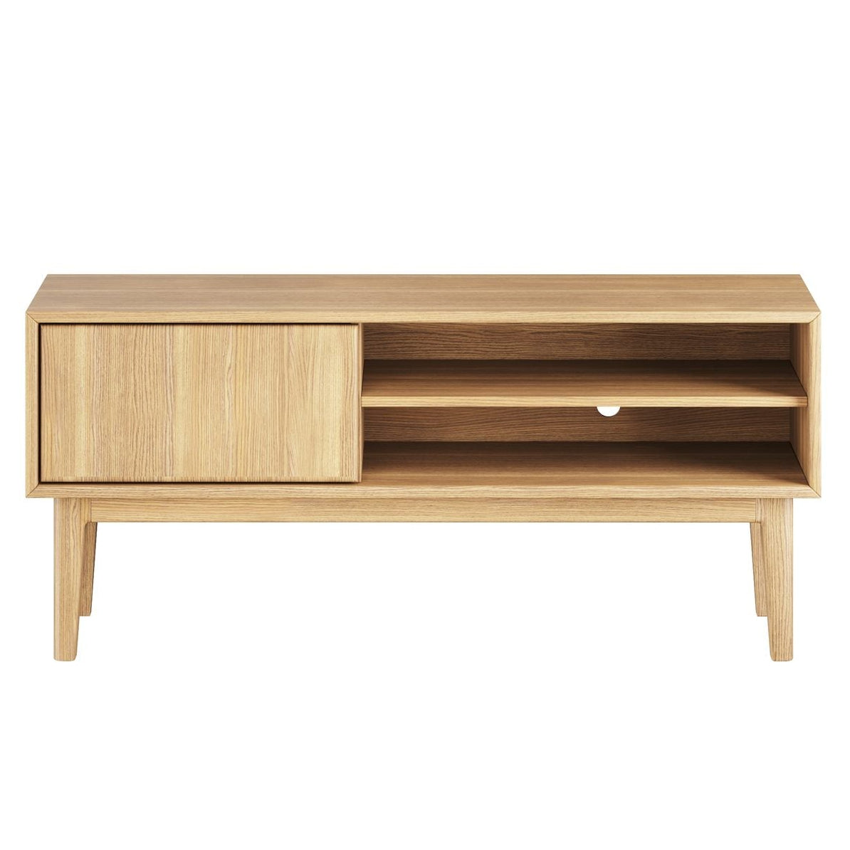 Broholm Solid TV-bänk 124x55 cm Oljad Ek