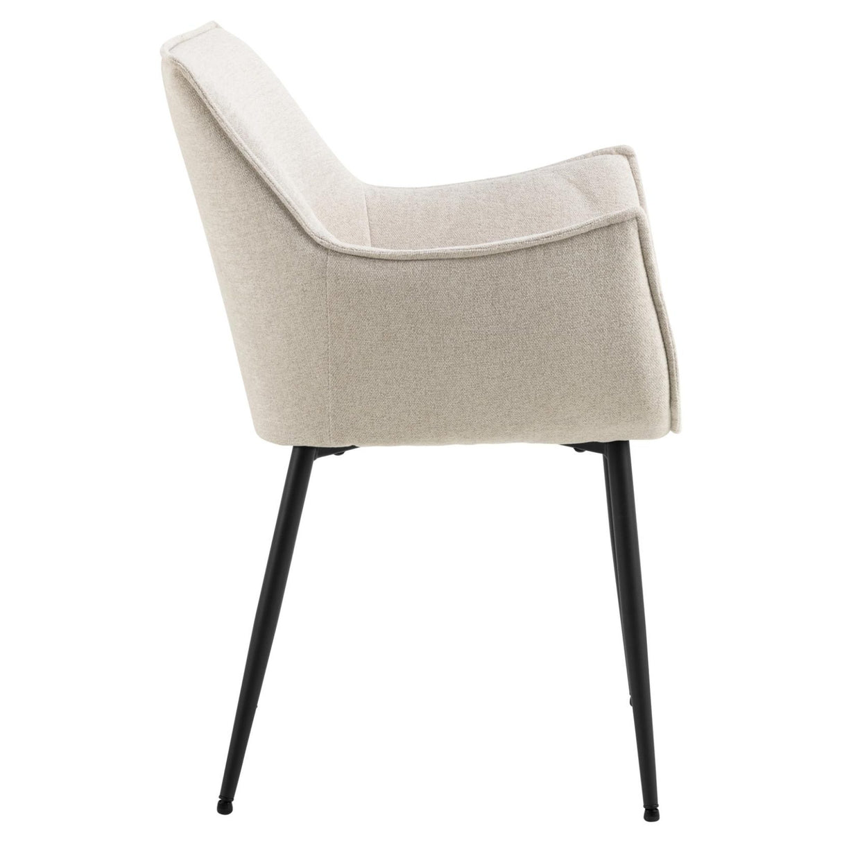 Bonita Matstol med Armstöd Apia tyg Beige