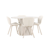 Lanzo, Lilja Runt matgrupp Beige, Beige, 4st