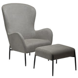 Glam Loungefåtölj Pebble Earth, Black Metal, 75 cm