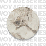 Vegio Wide (170 x 175 x 30 cm) Vit marmor guld Bokhylla