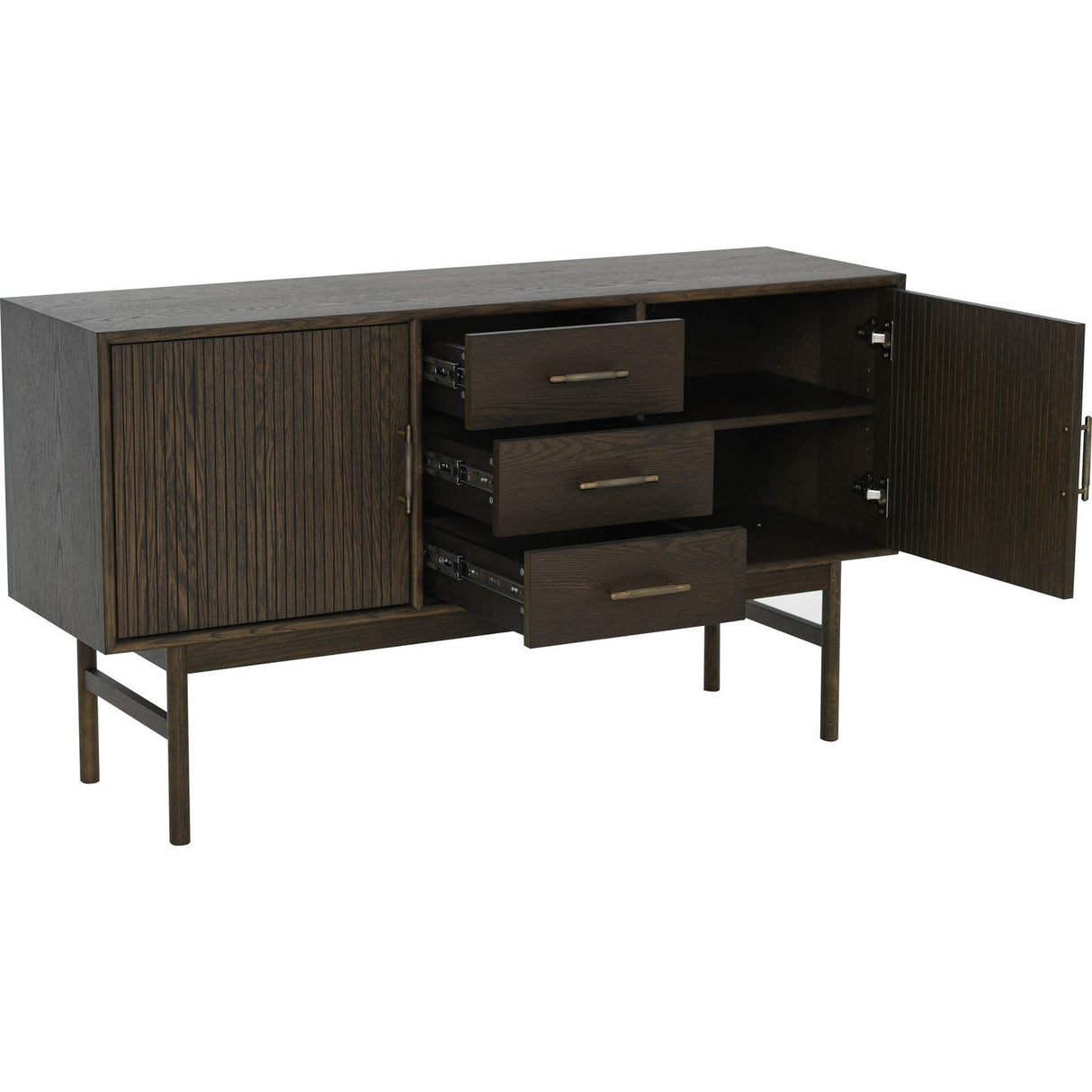 Lyon Sideboard Brunlackad Ekfaner