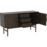 Lyon Sideboard Brunlackad Ekfaner