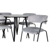 Plaza, Arrow Rund matgrupp Svart,Grå, Svart, ⌀100