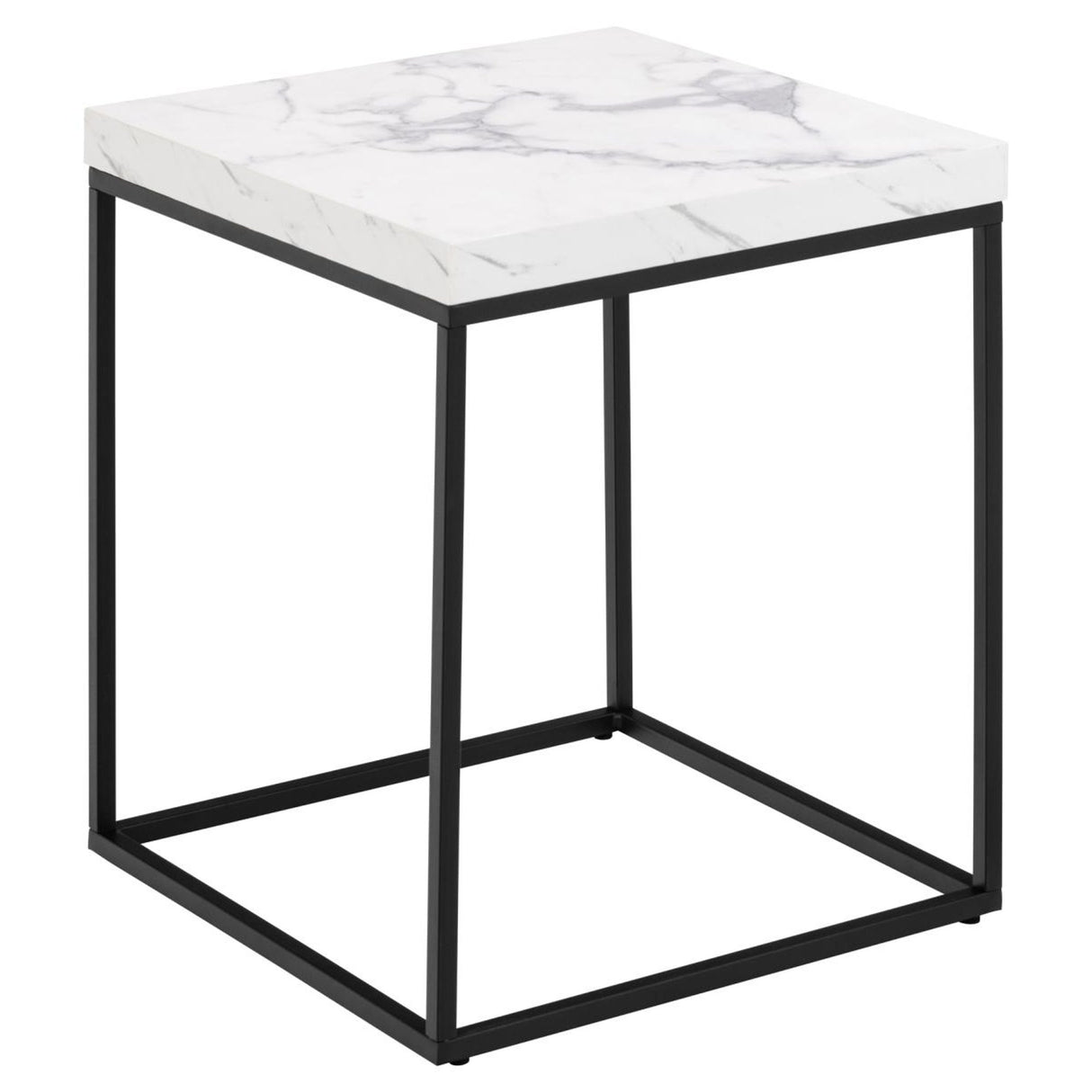 Barossa Soffbord 45x40x40 cm Vit Carrara