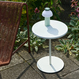 Pyro Ø45 × H49 cm Soffbord Eggshell, Cream white – pulverlackerat stål