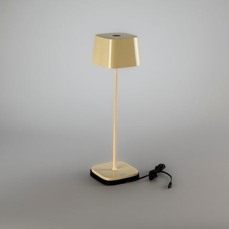 Capri bordslampa USB Bordslampa Ute/Inne Gräddvit