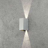 Cremona HP-LED 2x3W 17 cm Vägglampa Ute Grå
