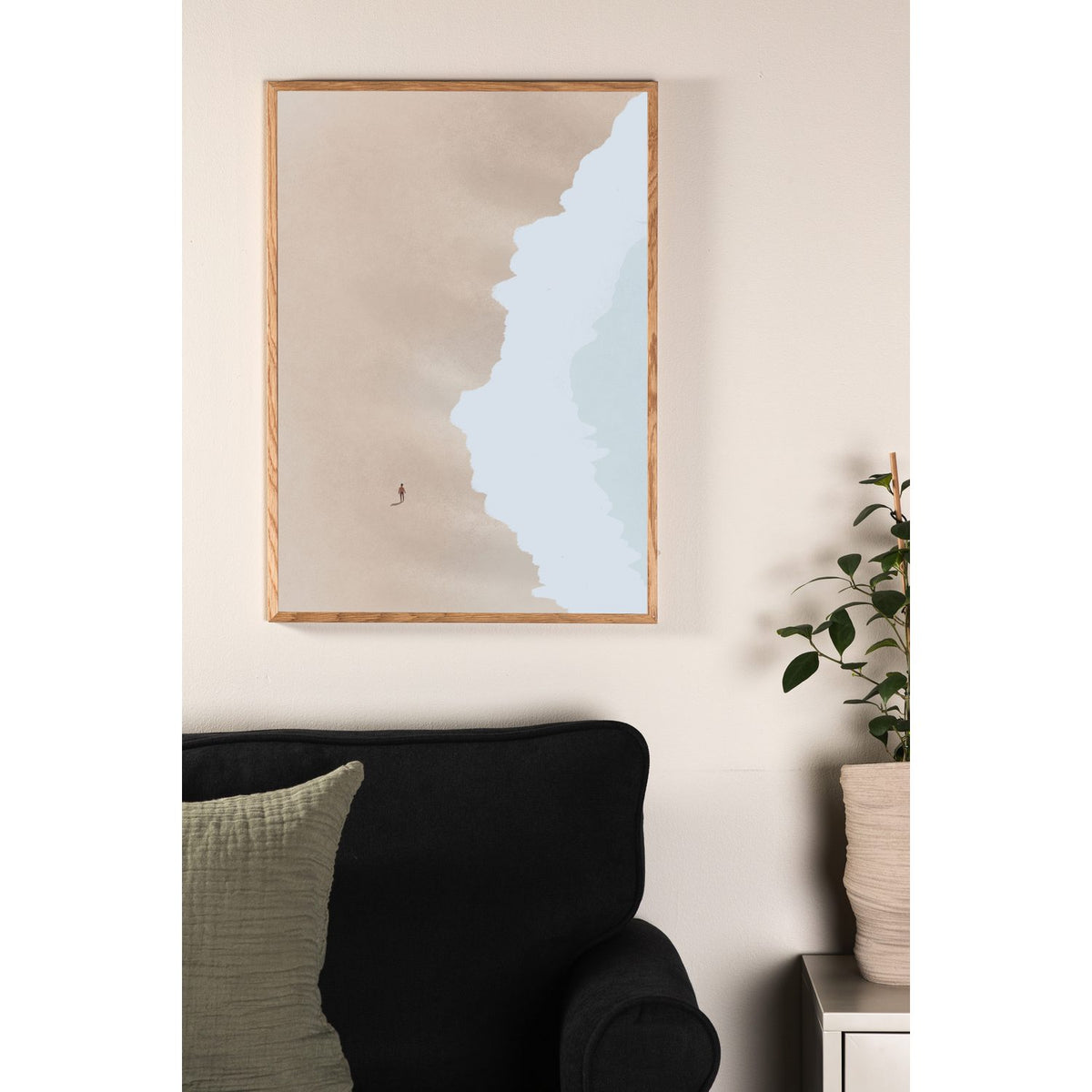 Strand Poster Beige, 50 x 70 cm