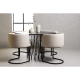 Stone, Simrishamn Rund matgrupp Beige,Svart, Svart, mocka, ⌀120