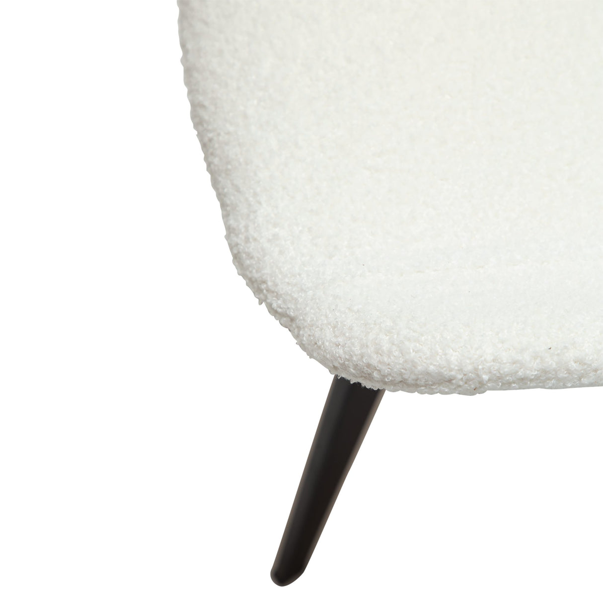 Hype Stol Snow Bouclé, Black