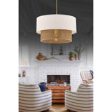 Hobart (30 x 30 cm) Ljuskrona Beige vit