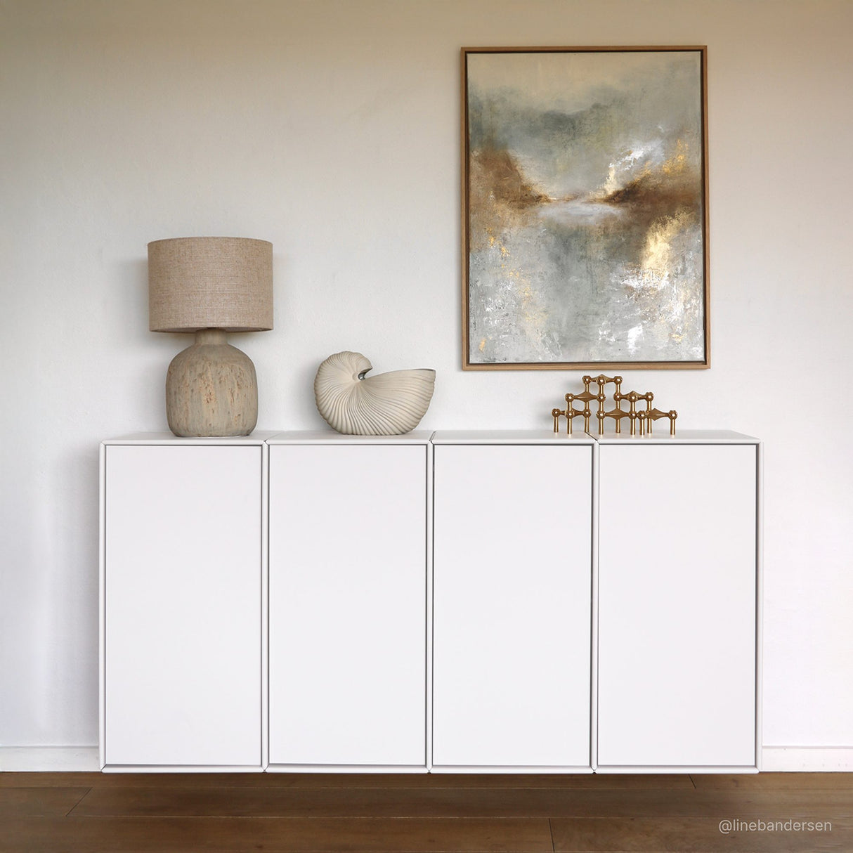 Seattle Quadrant-skänk Väggmonterad  Vit