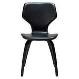 S.I.T Stol Vintage Black Art.Leather, Black Oak