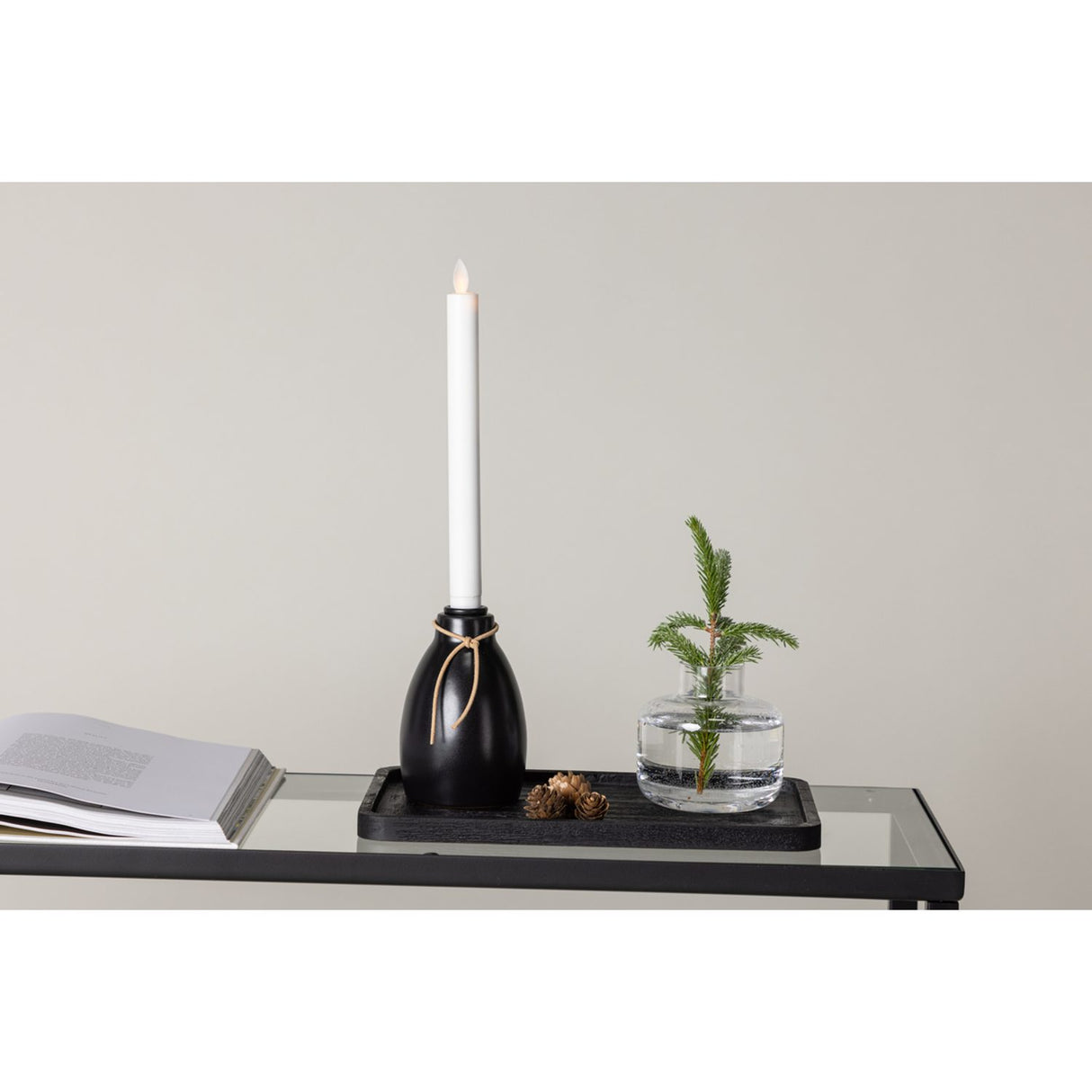Ulricehamn Ljusstake Black, 9 x 31