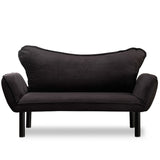 Chatto (150 x 70 x 75 cm) Svart 2-sits bäddsoffa