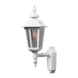 Pallas E27 Liten Vägglampa Ute Upp, Mattvit