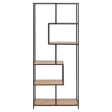 Seaford Bokhylla Asymmetrisk 185x77x35 cm Vild Ek