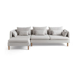 Quito Relax (185 x 95 x 92 cm) Hörnsoffa Creme