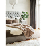 Fluffy Pläd Taupe