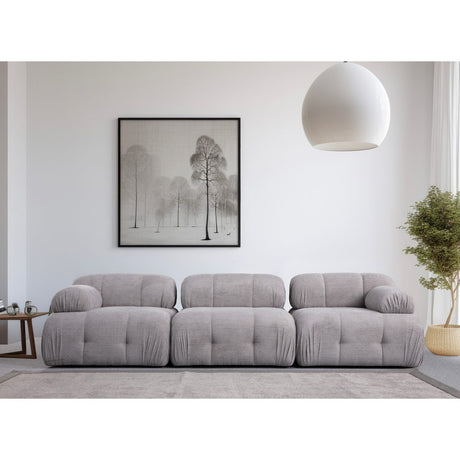 Siena 3 (290 x 95 x 75 cm) 3-sitssoffa Ljusgrå