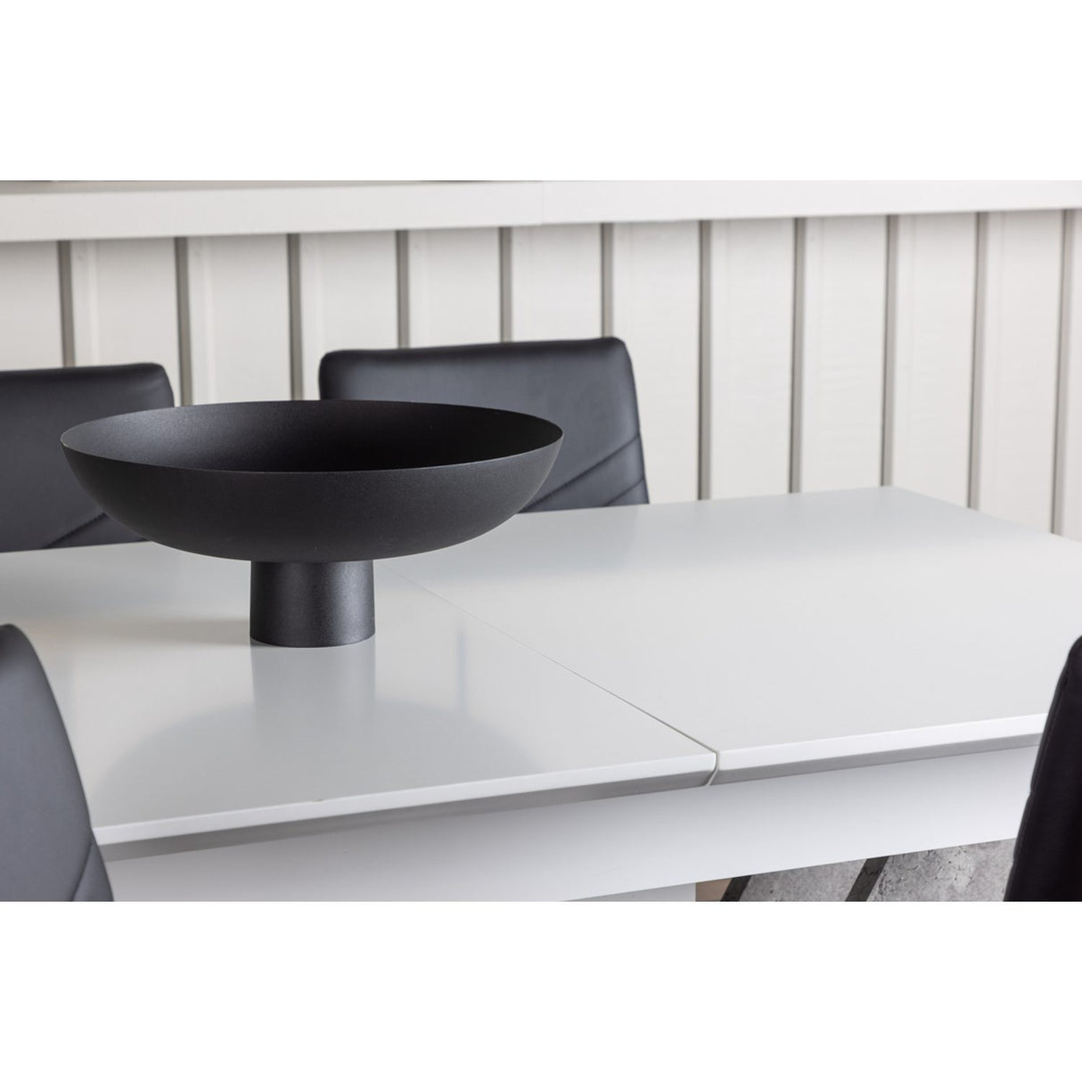 Disa, Lily Rektangulär matgrupp Svart,Silver, Grå,Vit, 120 x 80