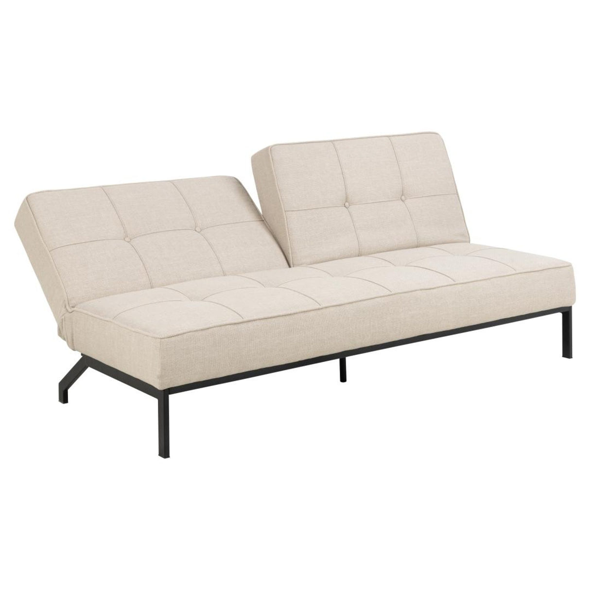 Perugia Bäddsoffa 87x198x95 cm Basel tyg Beige