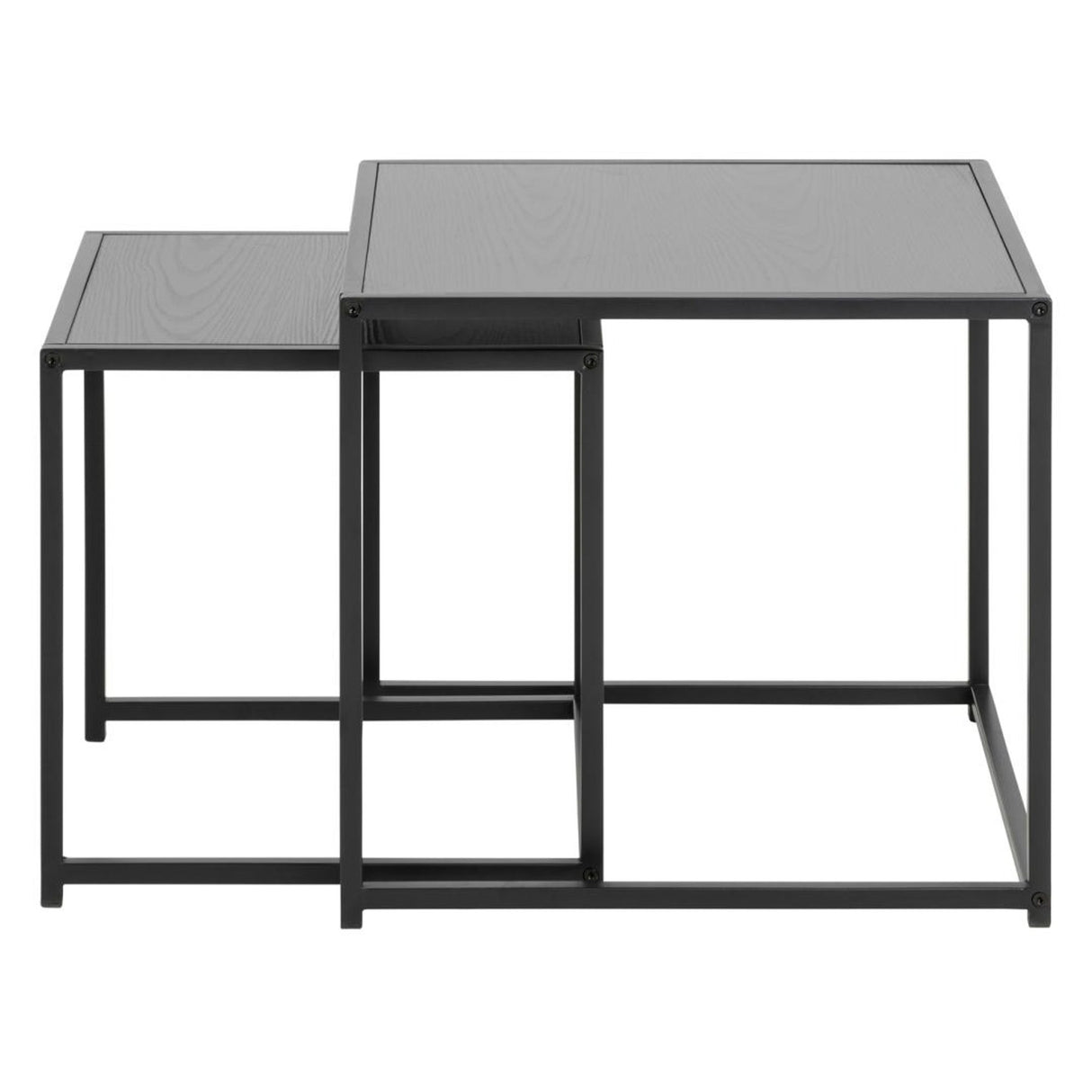 Seaford Satsbord 45x50x50 cm Ask Svart