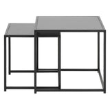 Seaford Satsbord 45x50x50 cm Ask Svart