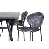 Sleek, Vault Rektangulär matgrupp Guld, Svart, 195 x 95