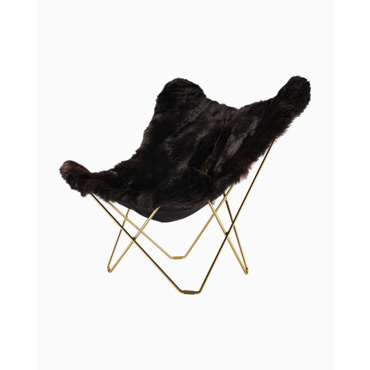 Iceland Mariposa Fåtölj Guld, Shorn Black
