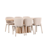 Stjärnö, Astoria Oval matgrupp Beige, Natur, 200 x 90
