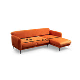 Roseau Hörn (270-170 x 98 x 85 cm) Bäddsoffa, hörn Höger