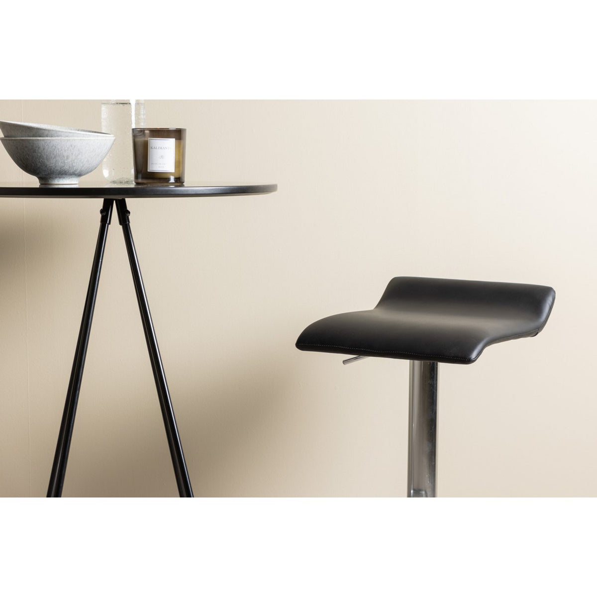 Bistro, Jonna Rund matgrupp Svart,Silver, Svart, ⌀60