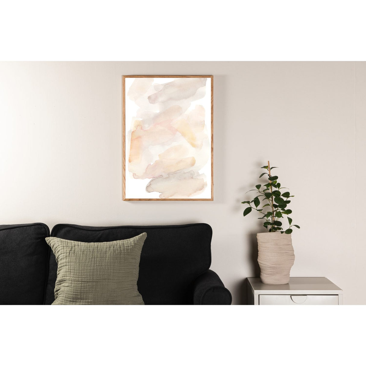 Akvarell Poster Beige, 21 x 30 cm