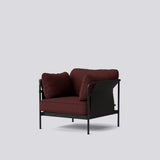 Can 1-sits Fåtölj Steelcut 655, Black – pulverlackerat stål, Black