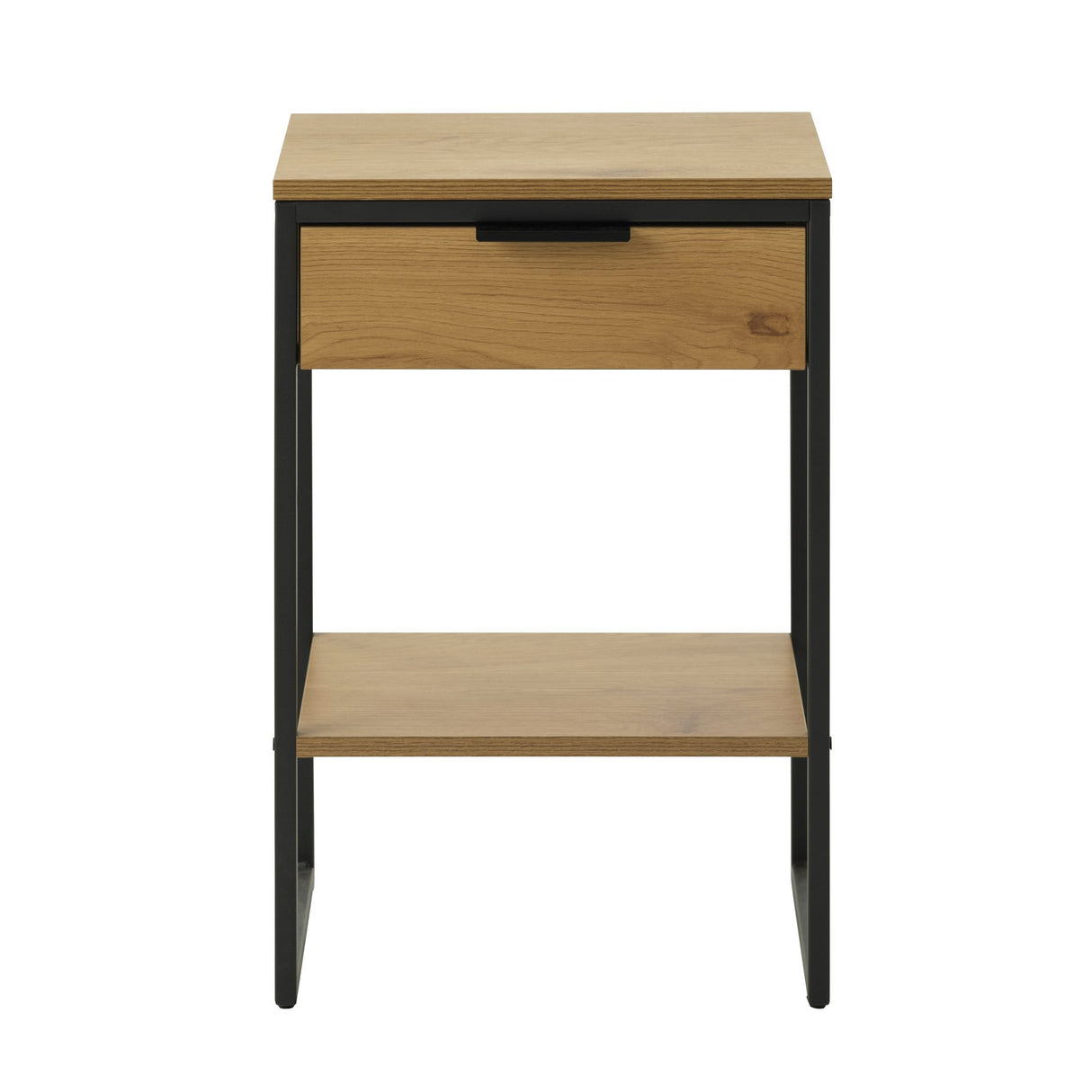 Classico Sängbord med 1 Låda & 1 Hylla Naturlig ek