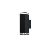 Pollux 2xGU10 Vägglampa Ute Svart, 23.5 cm