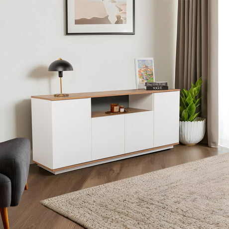 Asprilla Sideboard Vit / Atlantic Pine