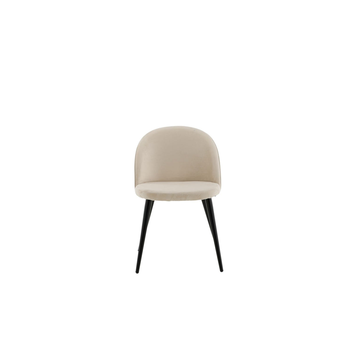 Sammet Matstol Beige
