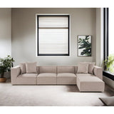 Sora (350 x 65 x 190 cm) Hörnsoffa Sandbeige