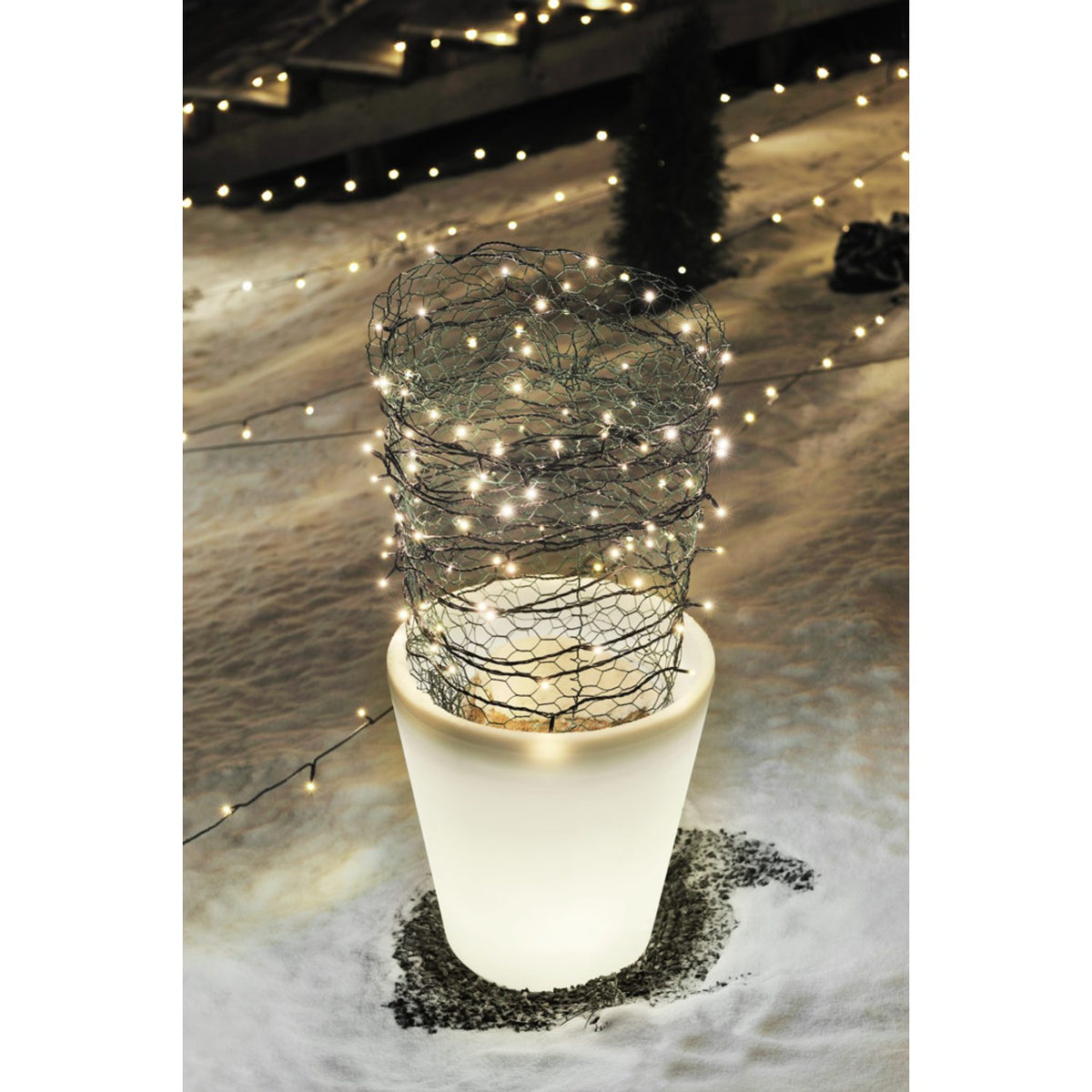 Assisi LED Blomkruka med Belysing Liten
