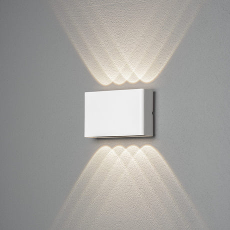 Chieri 2x4 HP-LED Vägglampa Ute Vit