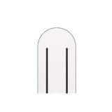 Sarasota Stor spegel Black, 3 x 193 x 66