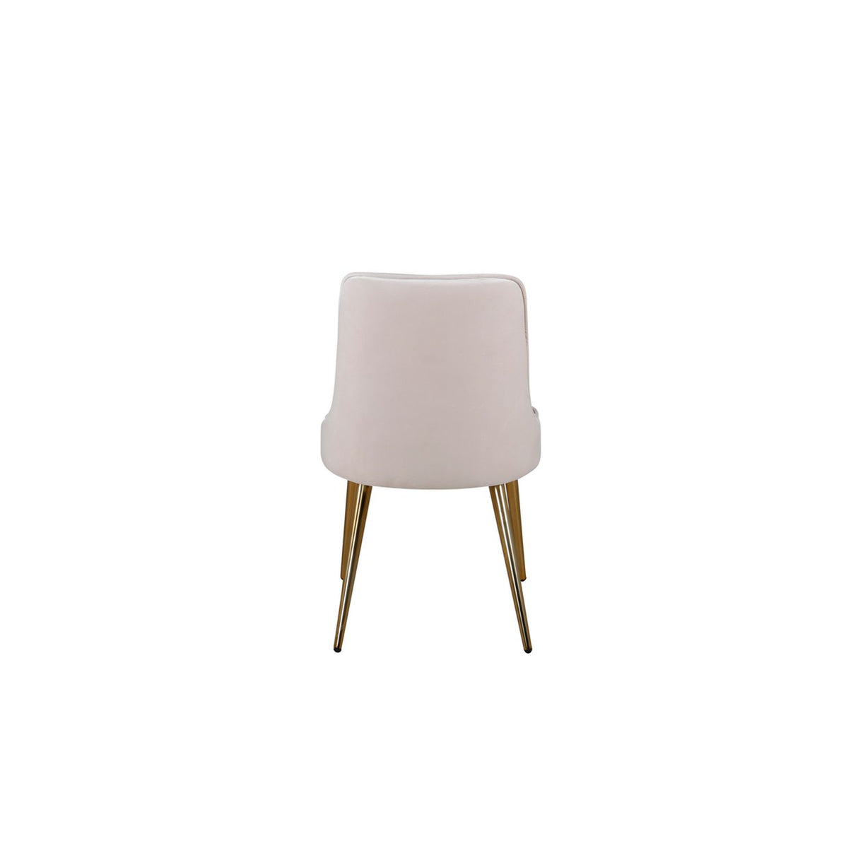 Velvet Deluxe Matstol Beige, Polyestersammet