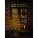 LED Frost Svart Kabel Julgransbelysning 180 cm, Amber