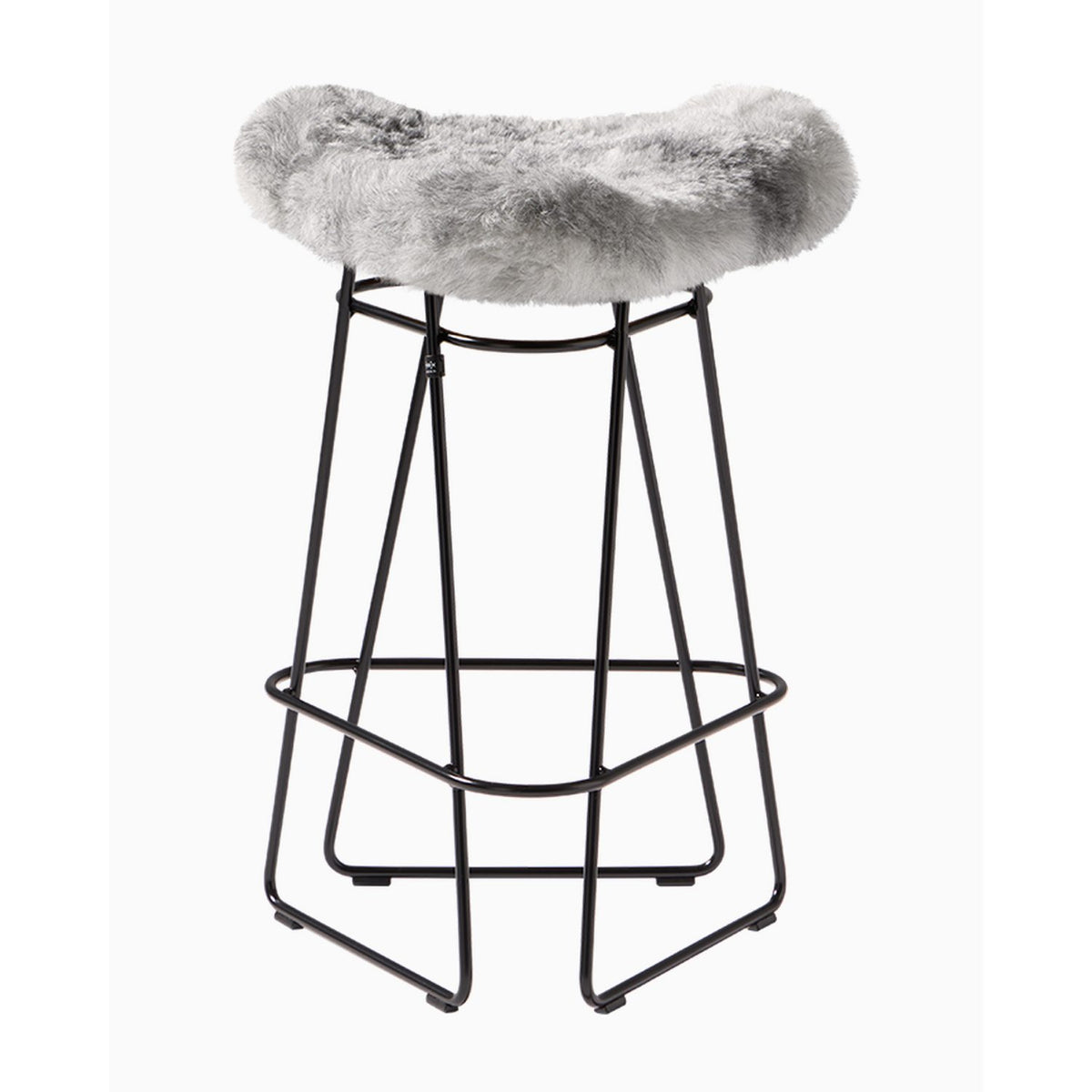 Iceland 82 cm Barstol Shorn Grey