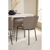 Narvik, Edina Oval matgrupp Svart,Brun, Beige, 200 x 100