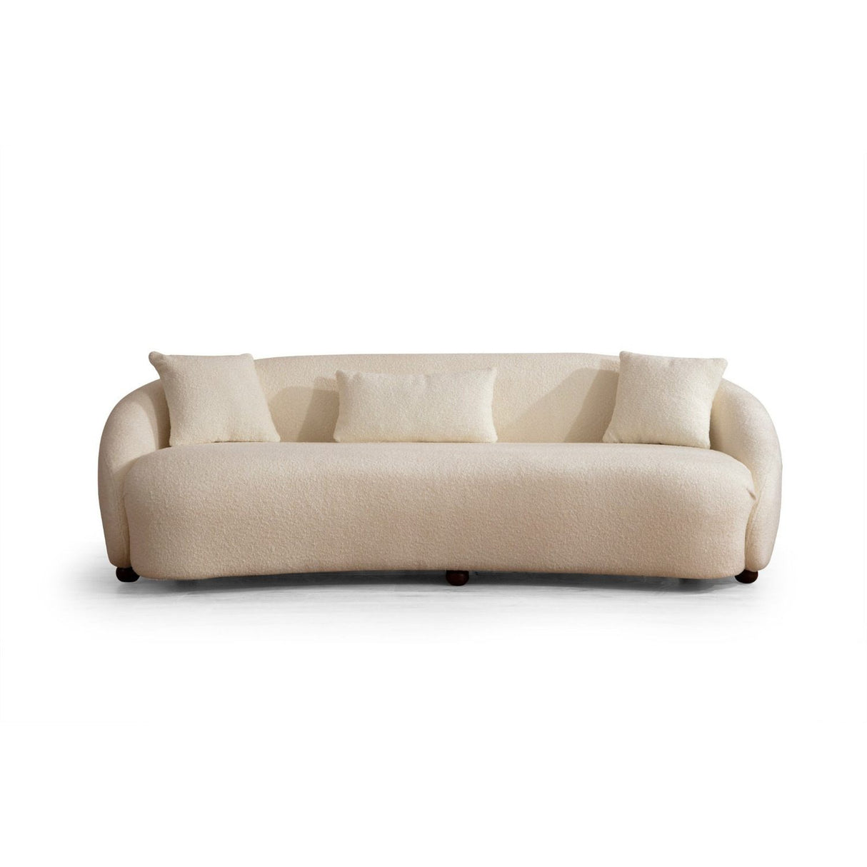 Siena Cream Bouclette (230 x 75 x 94 cm) Cream 3-sitssoffa