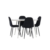 Plaza, Polar Rund matgrupp Svart, Beige, ⌀120